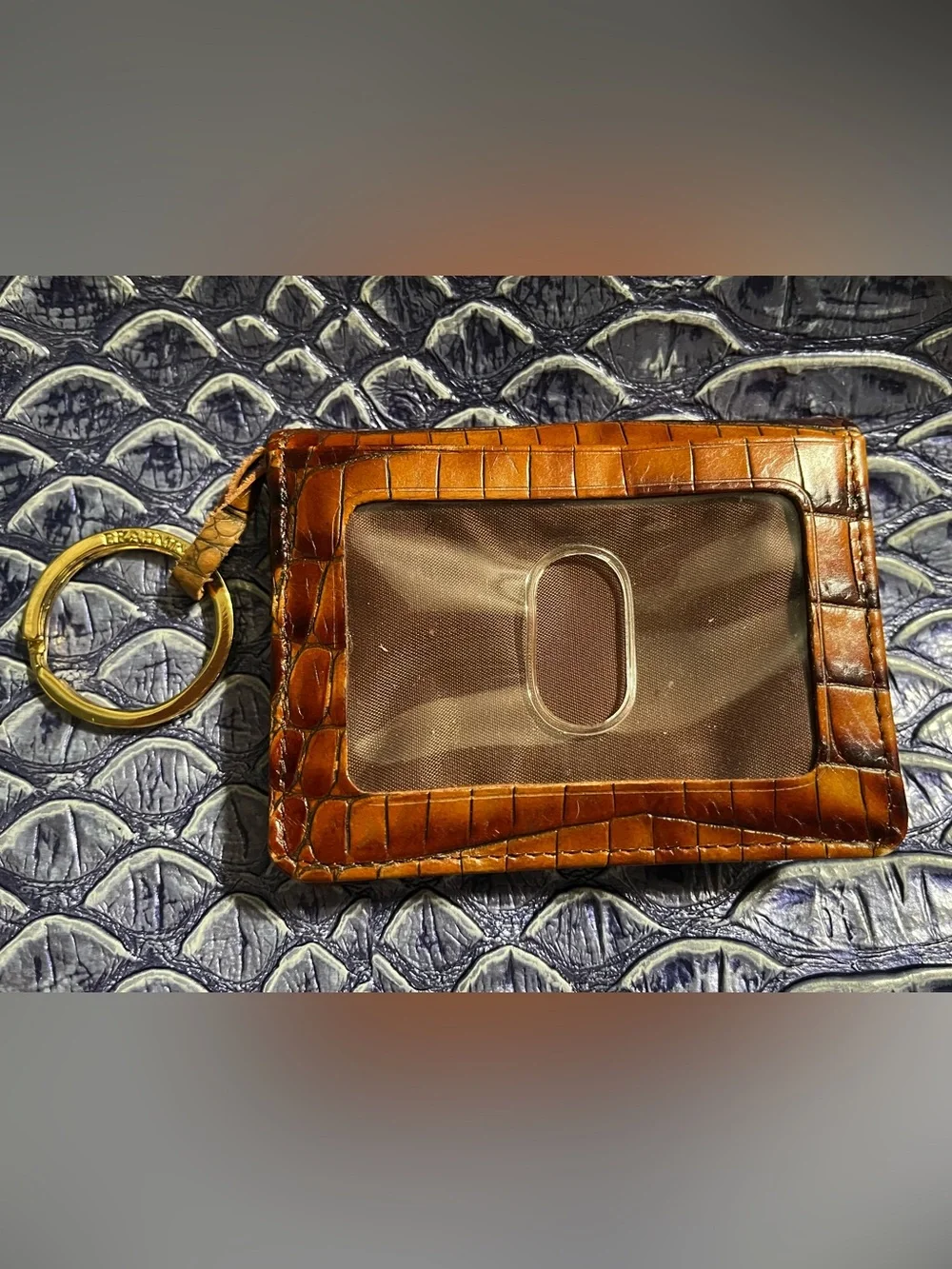 Brahmin Mini vintage Keyring wallet